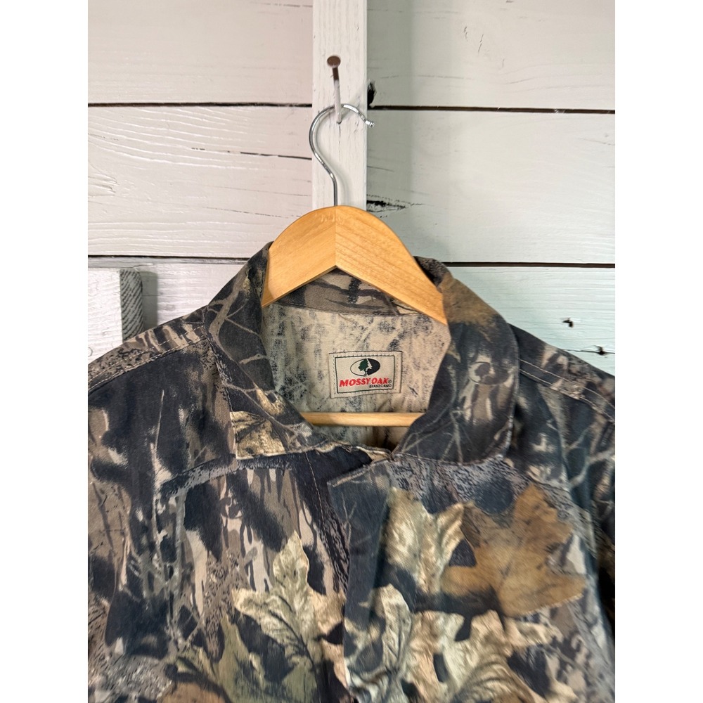 Mossy Oak Mens Camouflage Hunting Coveralls Full Zip Woodland Camo Jumpsuit - Picture 3 of 7